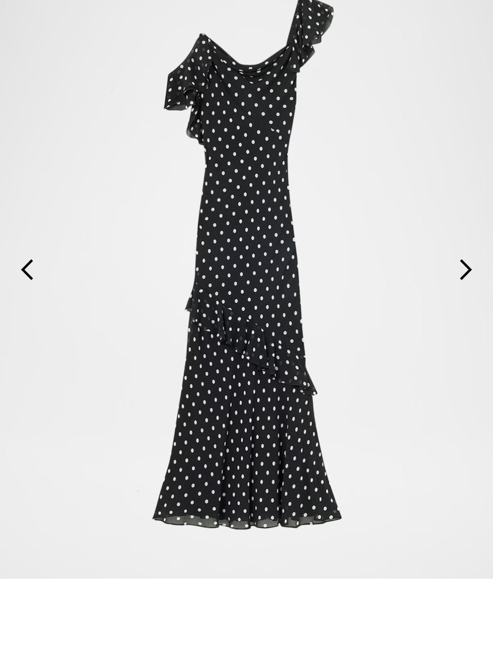 Self portrait polka dot georgette maxi dress